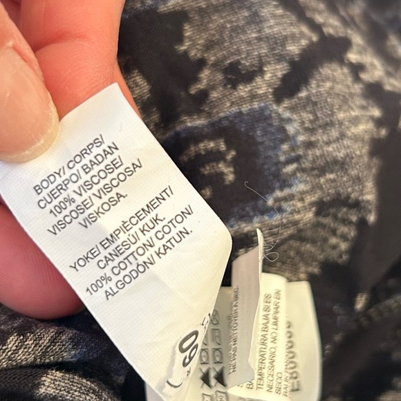 Lucky Brand Crochet Maxi Dress Black, taupe and Blue Patterned - Picture 8 of 10